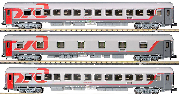 LS Models 78027 - 3pc Passenger Coach Set of the RZD